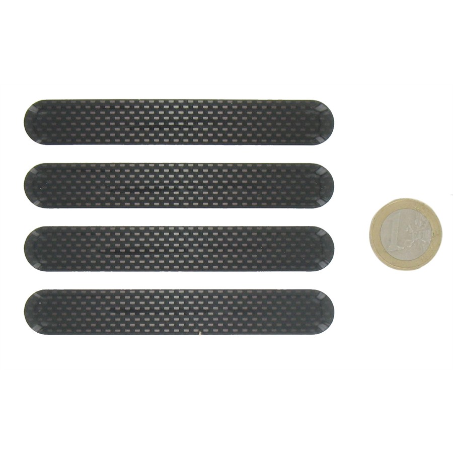 4 Protetores Porta NORAUTO Carbono 10cm