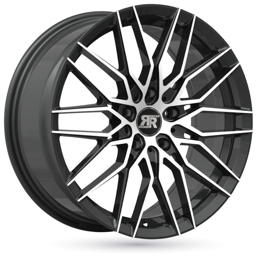 Jante de alumínio RACER 7 5x17 4x100 ET35 Preto polido Norauto