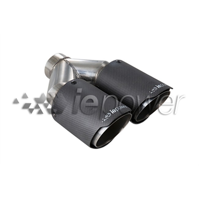 Ponteira Redonda Dupla Em Carbono  Diâmetro Exterior 89mm T.interior 55m
