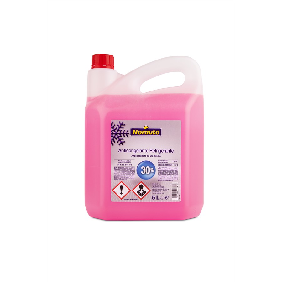 Anticongelante 30% Rosa -18&deg; NORAUTO 5L