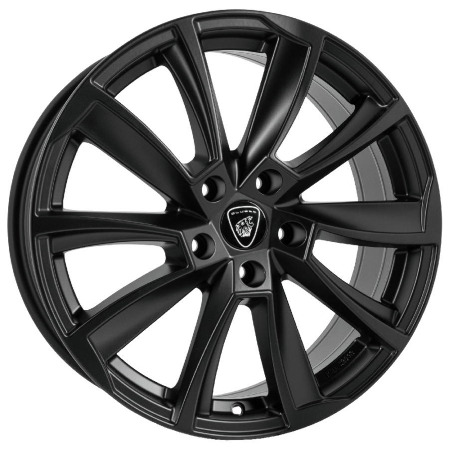 Jante de alumínio aluett aluett 89 7.5x18 5x114 et35 preto mate