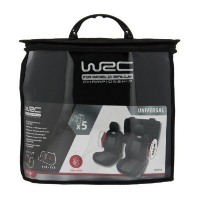 Capas Banco WRC Preta/Cinza (5 Lugares)