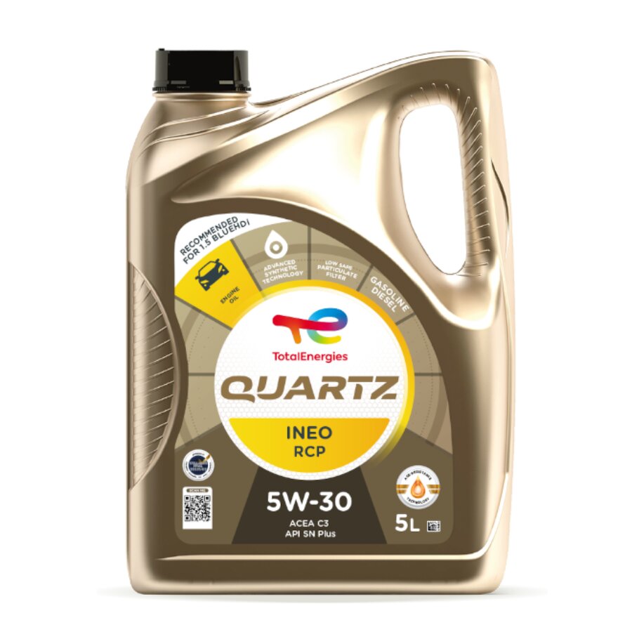 Óleo de motor totalenergies quartz ineo rcp 5w30 para motores a gasolina e gasóleo 5