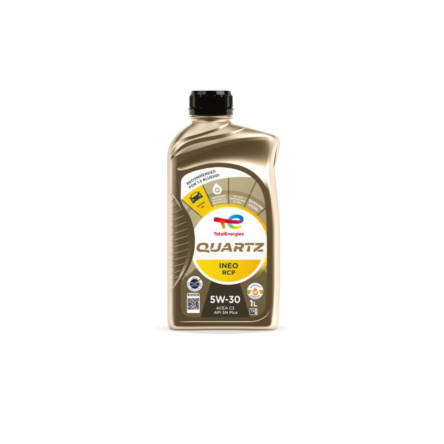 Óleo de motor totalenergies quartz ineo rcp 5w30 para motores a gasolina e gasóleo 1