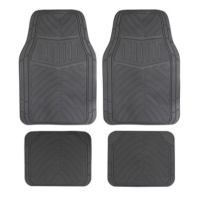 4 Tapetes universais em PVC Norauto Preto