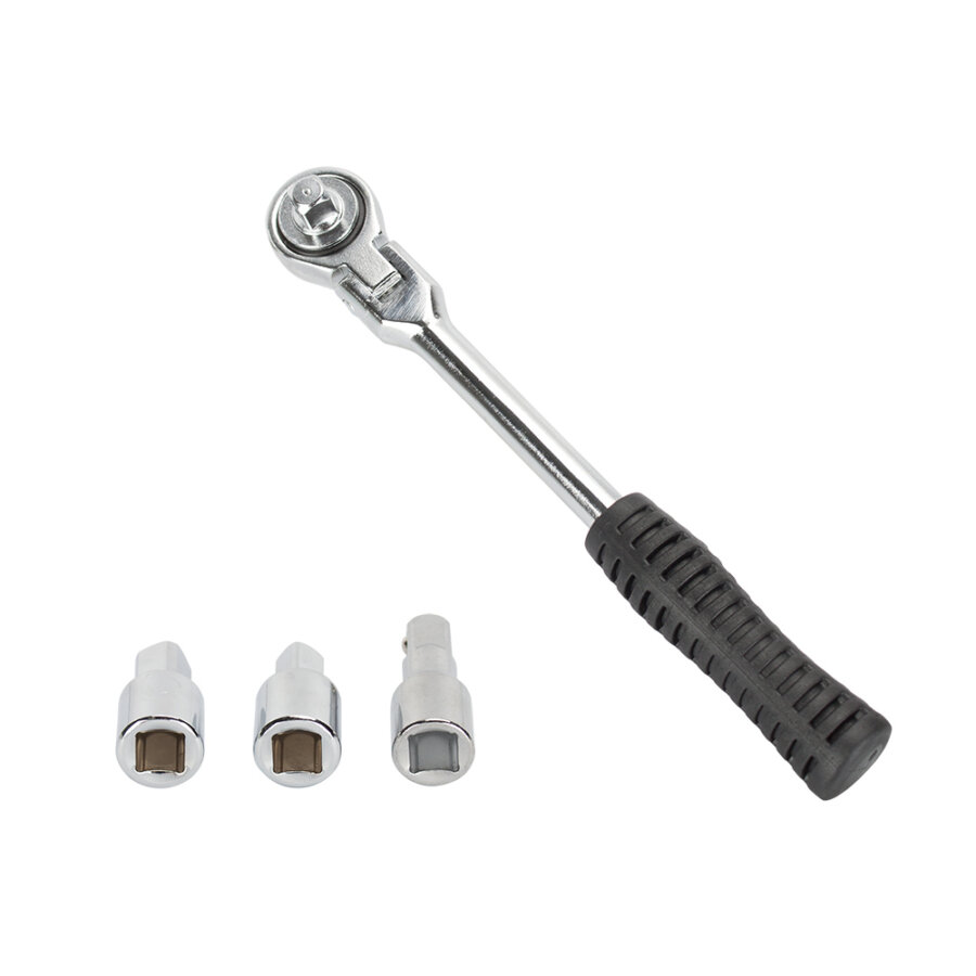 Chave de catraca quadrada 3/8'' com acessórios NORAUTO para drenagem