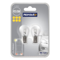2 Lâmpadas NORAUTO Clássico P21/5W