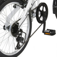 Newmind Rodinhas de liga dobrável para bicicleta fácil com rotação