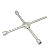 Chave de Cruz NORAUTO reforçada, cromada, hexagonal, 17, 19 e 21 mm quadrado 1/2"