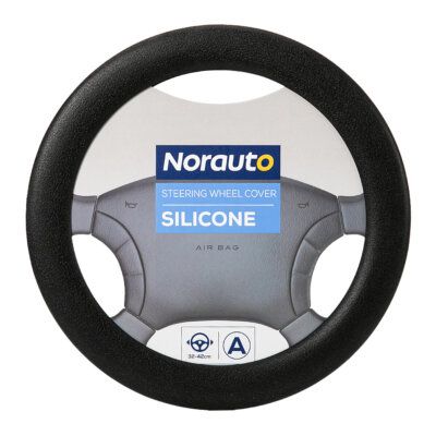 Capa de volante NORAUTO silicone, preto