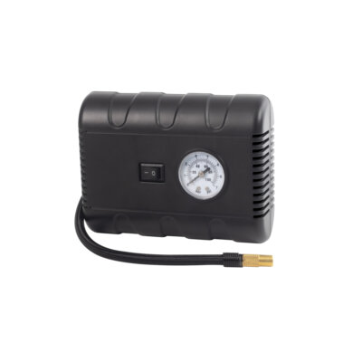 Mini-compressor com manómetro analógico de 12V 