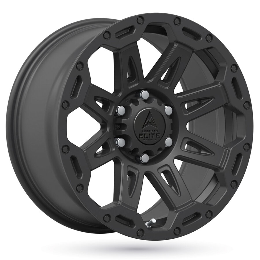 Jante de alumínio american elite wheels eagle 9x18 6x139.7 etpreto mate
