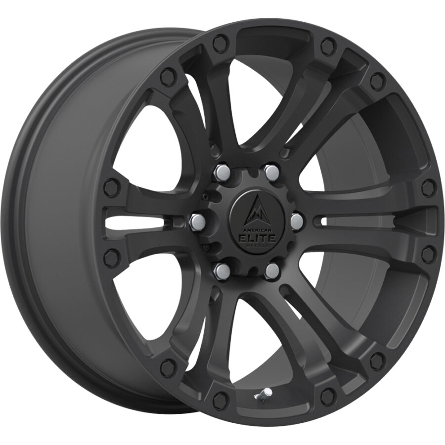 Jante de alumínio american elite wheels hero 9x17 6x139.7 etpreto mate