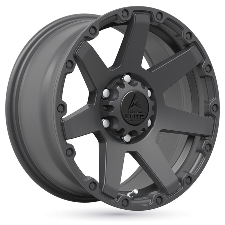 Jante de alumínio american elite wheels peacemaker 9x17 6x139.7 etpreto mate