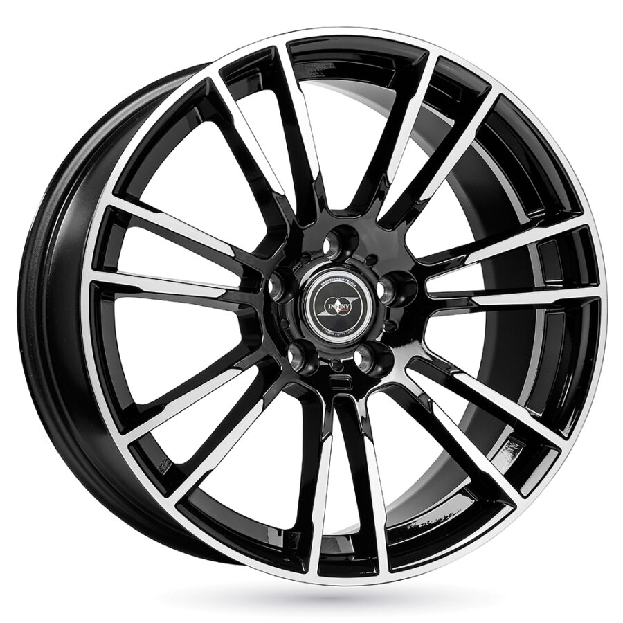 Jante de alumínio infiny individual motor 8x18 5x120 et43 preto polido
