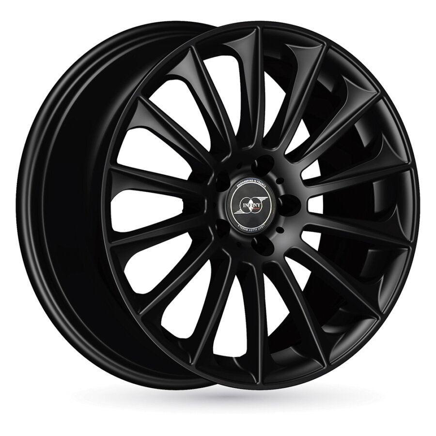 Jante de alumínio infiny individual stuttgart 7.5x17 5x112 et45 preto brilhante