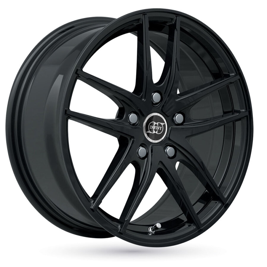 Jante de alumínio infiny toxic 7.5x17 4x100 et35 preto brilhante