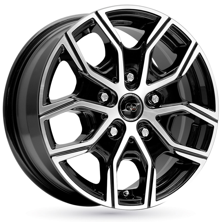 Jante de alumínio infiny individual tx 7x17 5x114.3 et40 preto brilhante