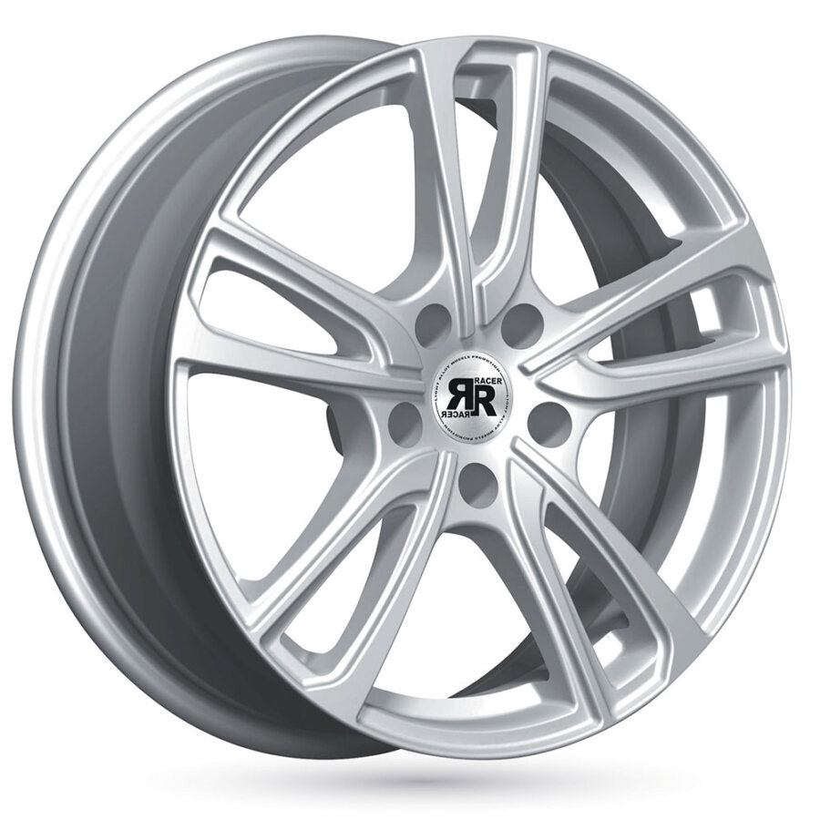 Jante de alumínio racer wave 6.5x16 5x114.3 et42.5 prateado