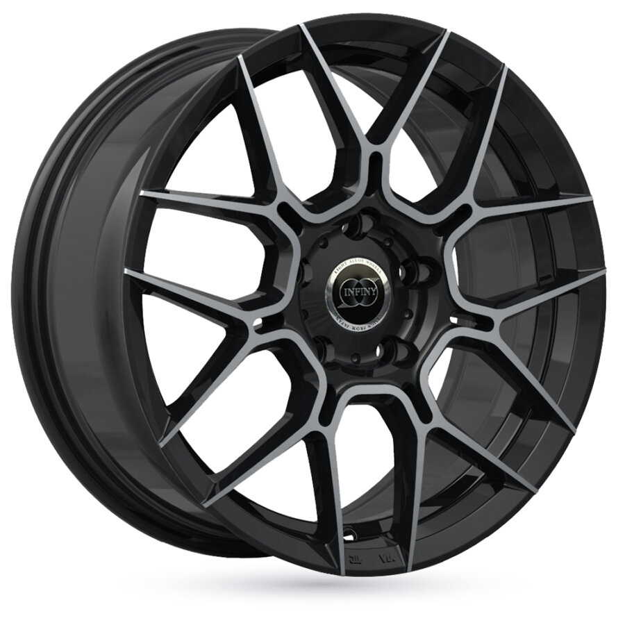 Jante de alumínio infiny traxx 7.5x17 5x112 et35 preto brilhante