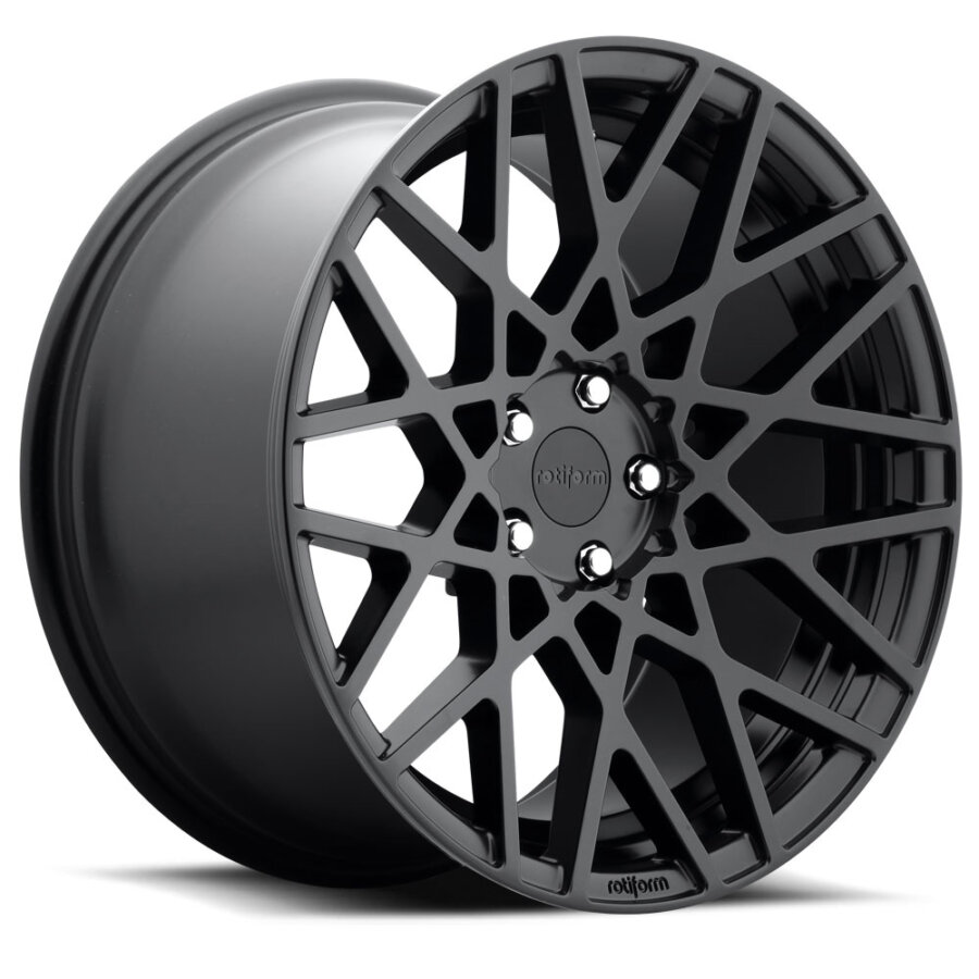 Jante de alumínio rotiform blq 8.5x18 5x112 et45 preto mate