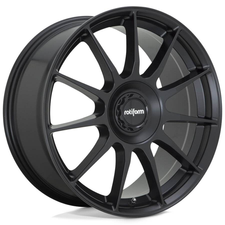 Jante de alumínio rotiform dtm 8x17 4x100 et40 preto acetinado
