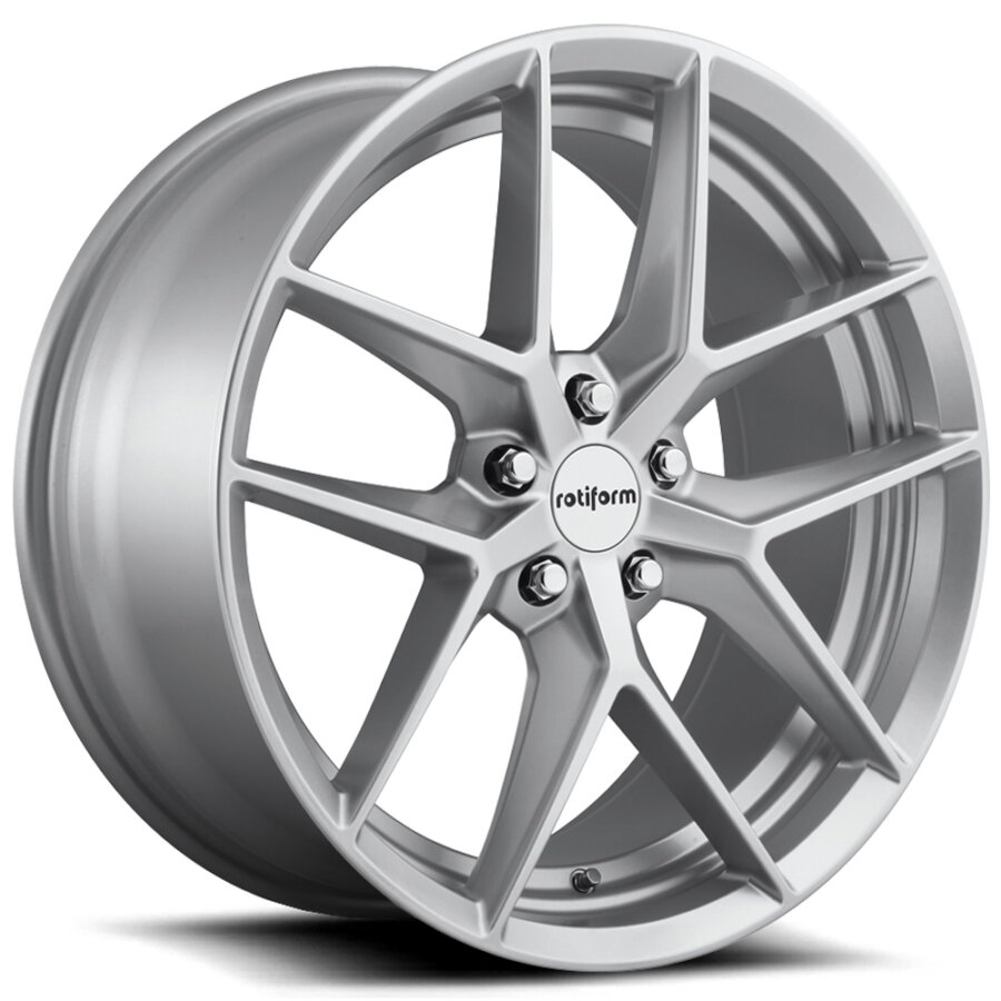 Jante de alumínio rotiform flg 8.5x18 5x112 et45 prateado brilhante