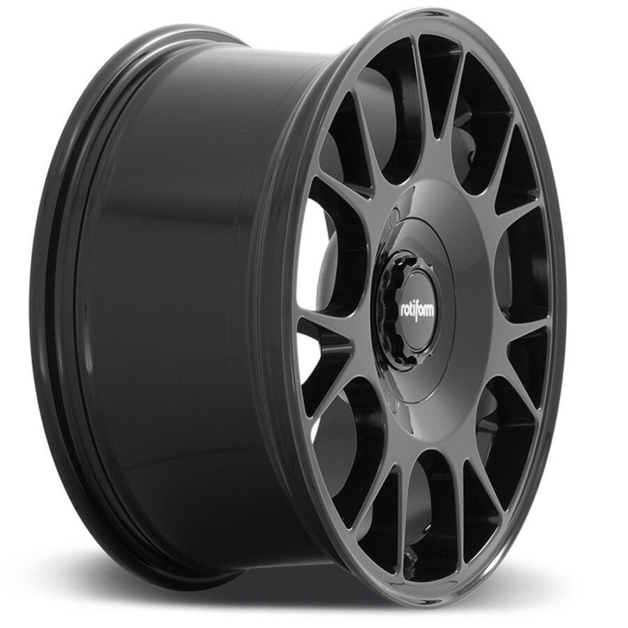 Jante de alumínio rotiform tuf-r 9.5x18 5x112 et38 preto brilhante