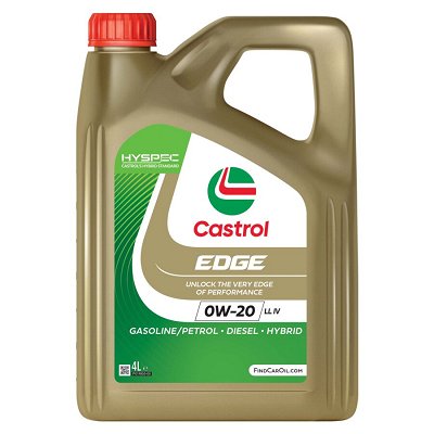 Castrol EDGE 0W-20　8L Óleo de motor EDGE da CASTROL para motores a gasolina e gasóleo 0W