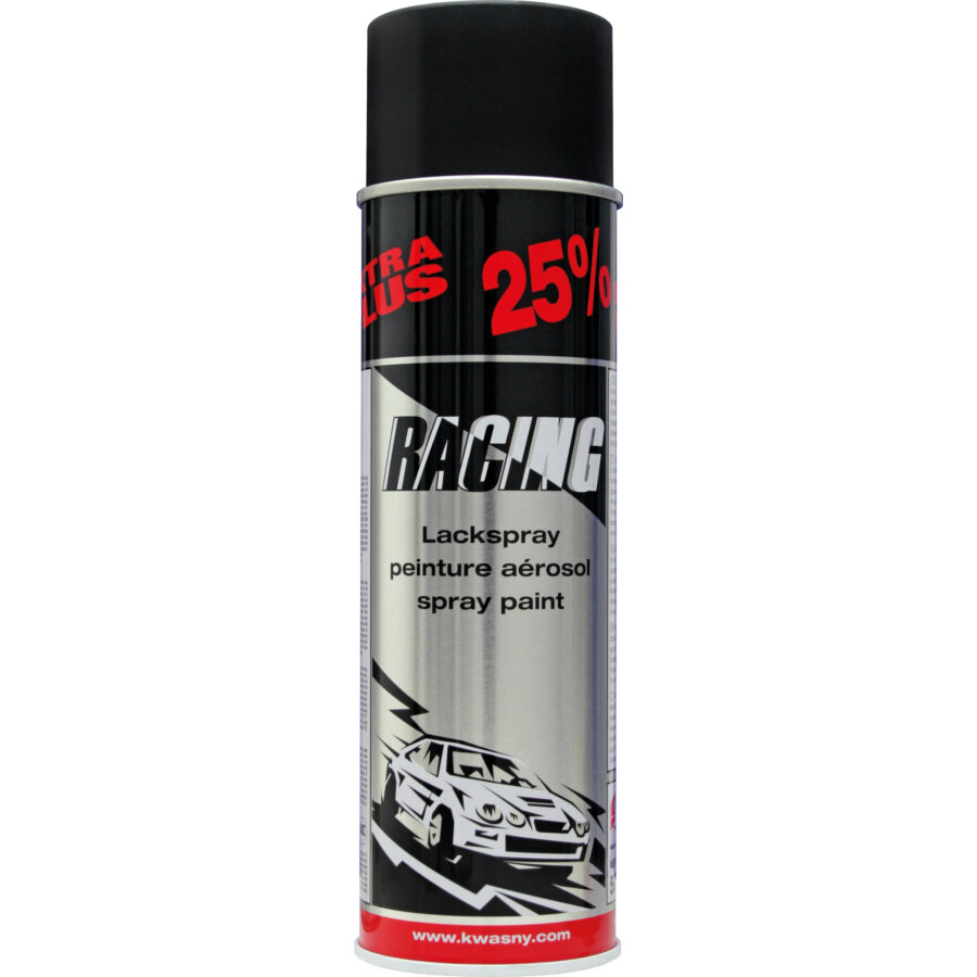 Spray preto mate brilhante racing 500 ml1288921