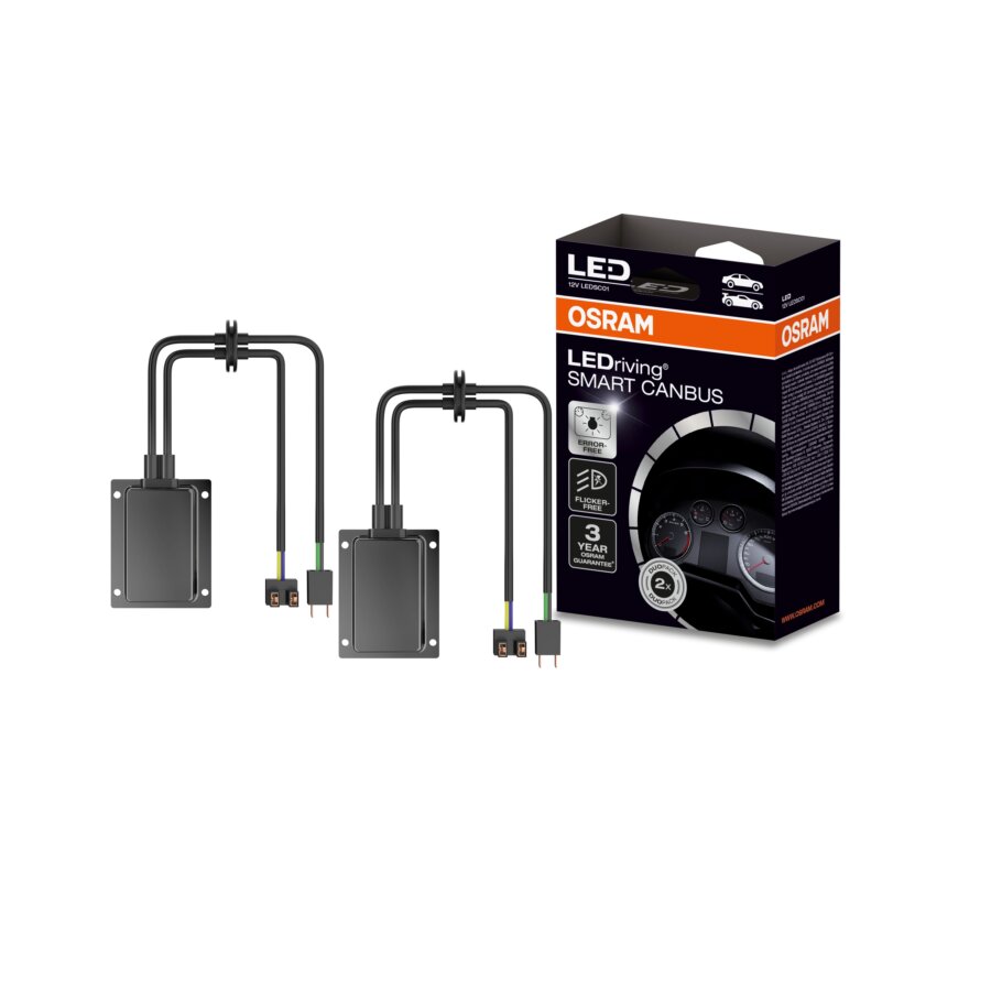 2 osram smart canbus ledsc01 h7