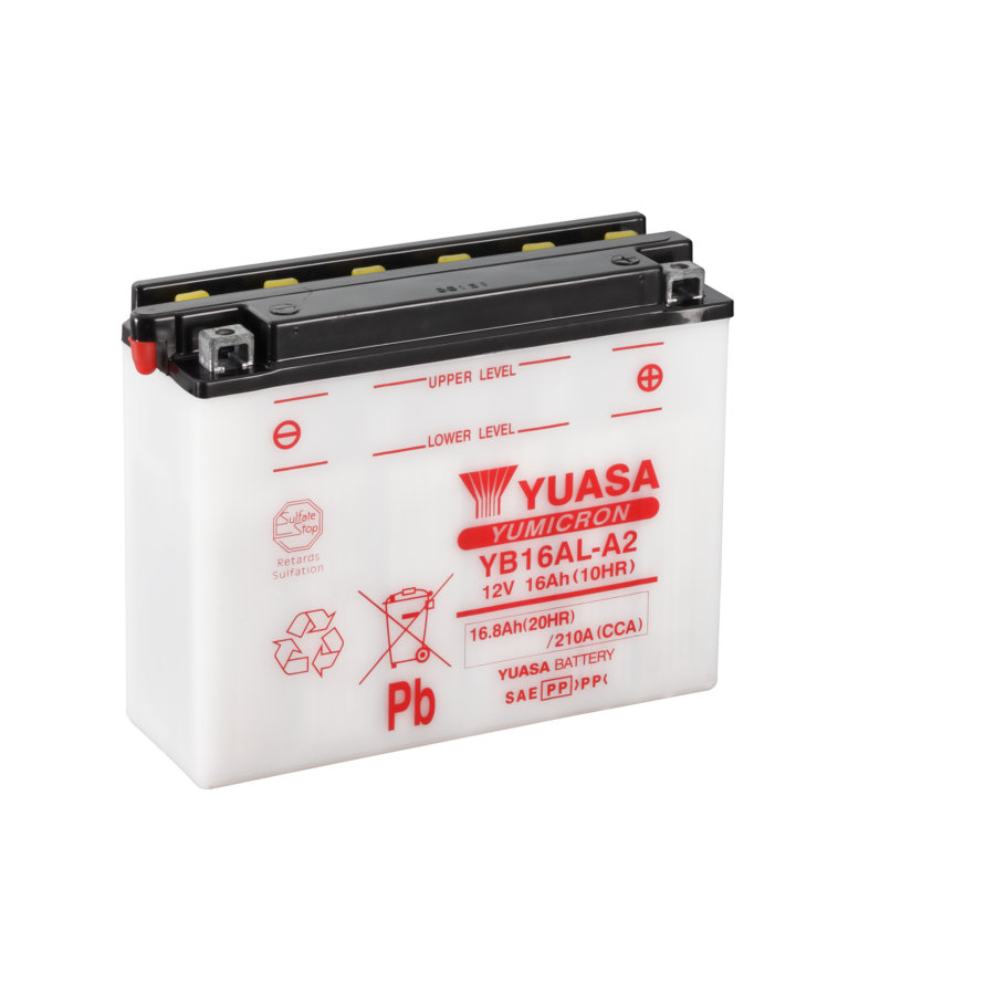 Yuasa yb16al-a2 bateria para motociclos