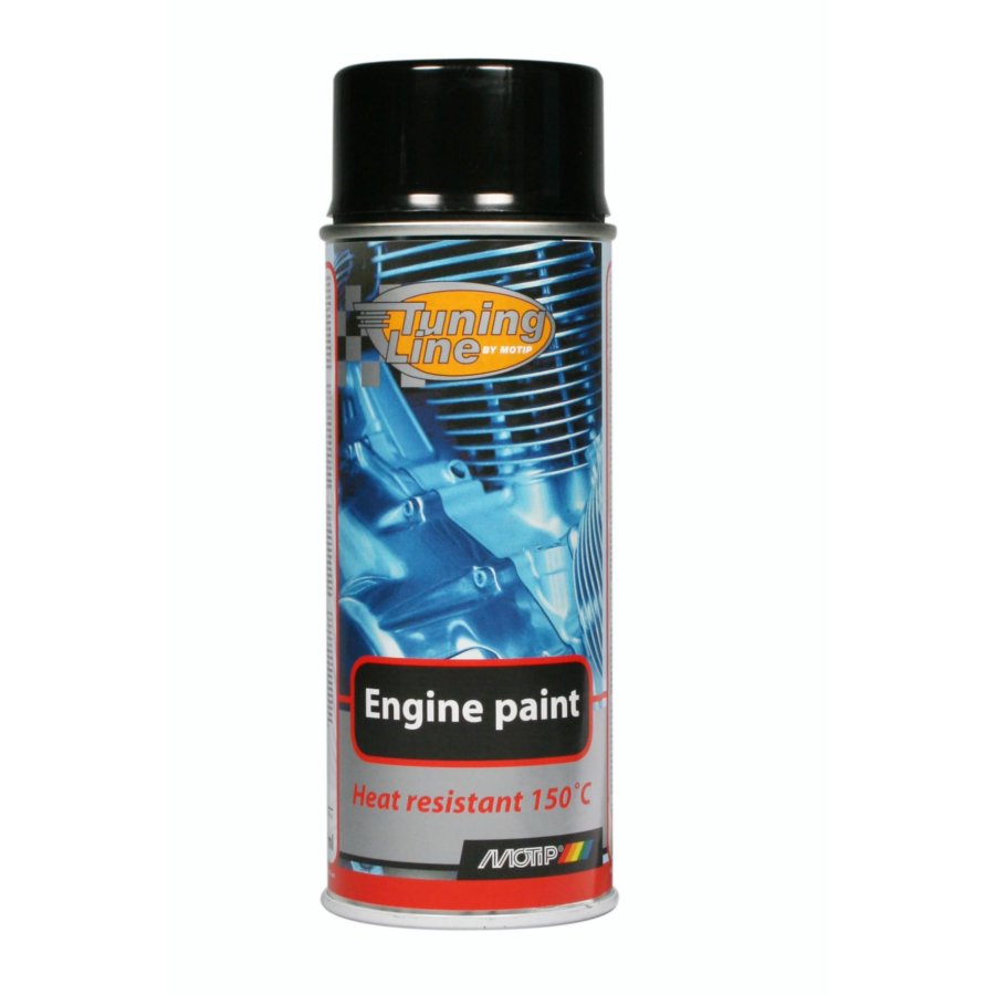 Spray Tinta p/ Cabe&ccedil;a de Motor MOTIP Preto 400 ml