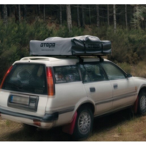 Tenda de tejadilho 3pax topo amarela