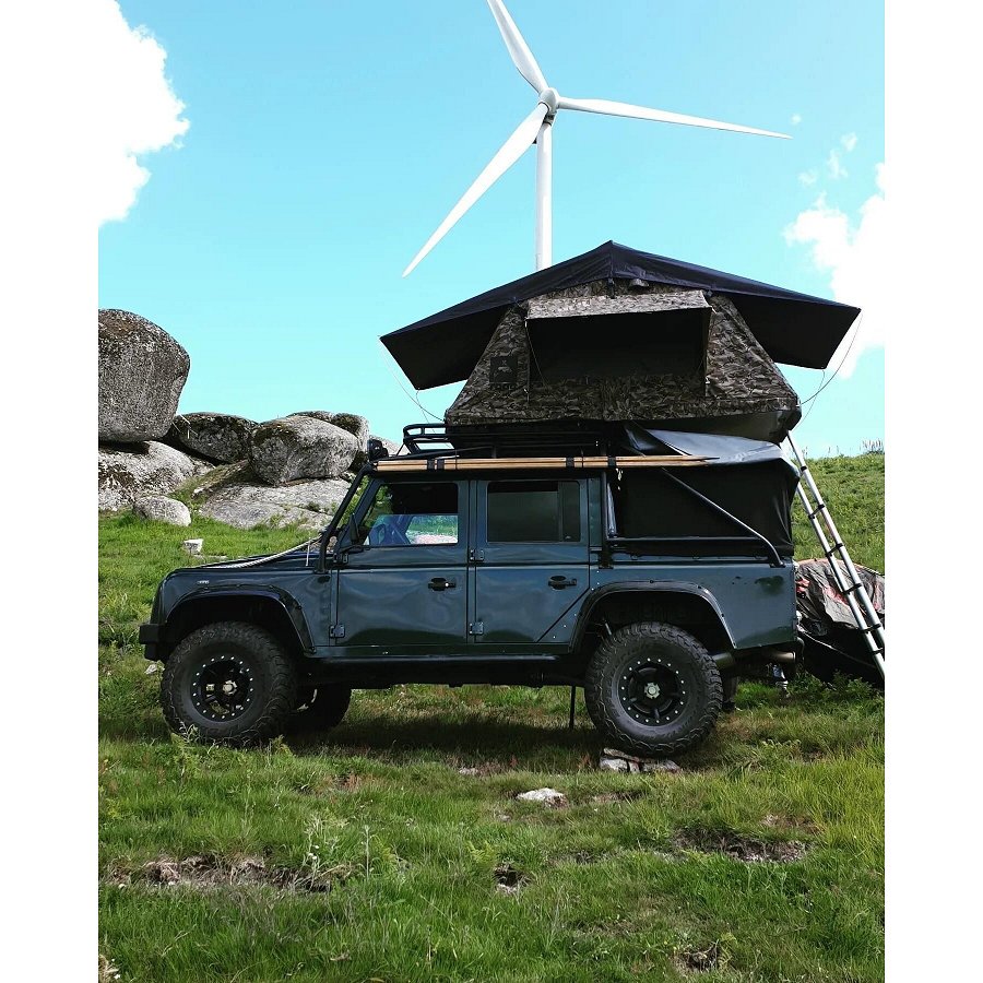 Tenda de tejadilho 3pax topo cinza tropa