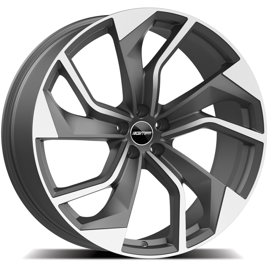 Jante de alumínio gmp rebel 10x23 5x112 et30 cinzento mate, frente polida