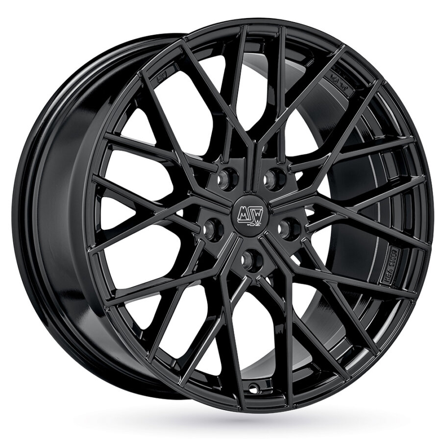 Msw Preto Jante De Alumínio 74 8X19 5X120 Et35 Brilhante