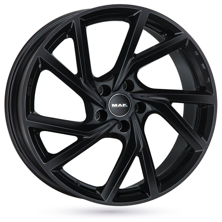 Jante de alumínio mak kassel 8x18 5x114.3 et47 preto brilhante