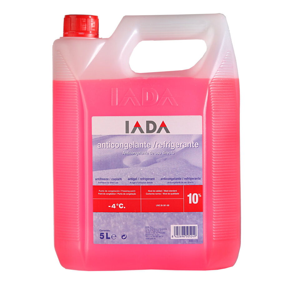 Anticongelante 10% rosa -4c° iada 5l