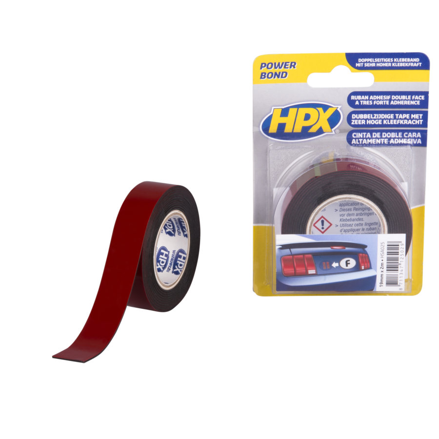 Fita de montagem hpx hsa025 hsa de dupla face - antracite 19 mm x 2m