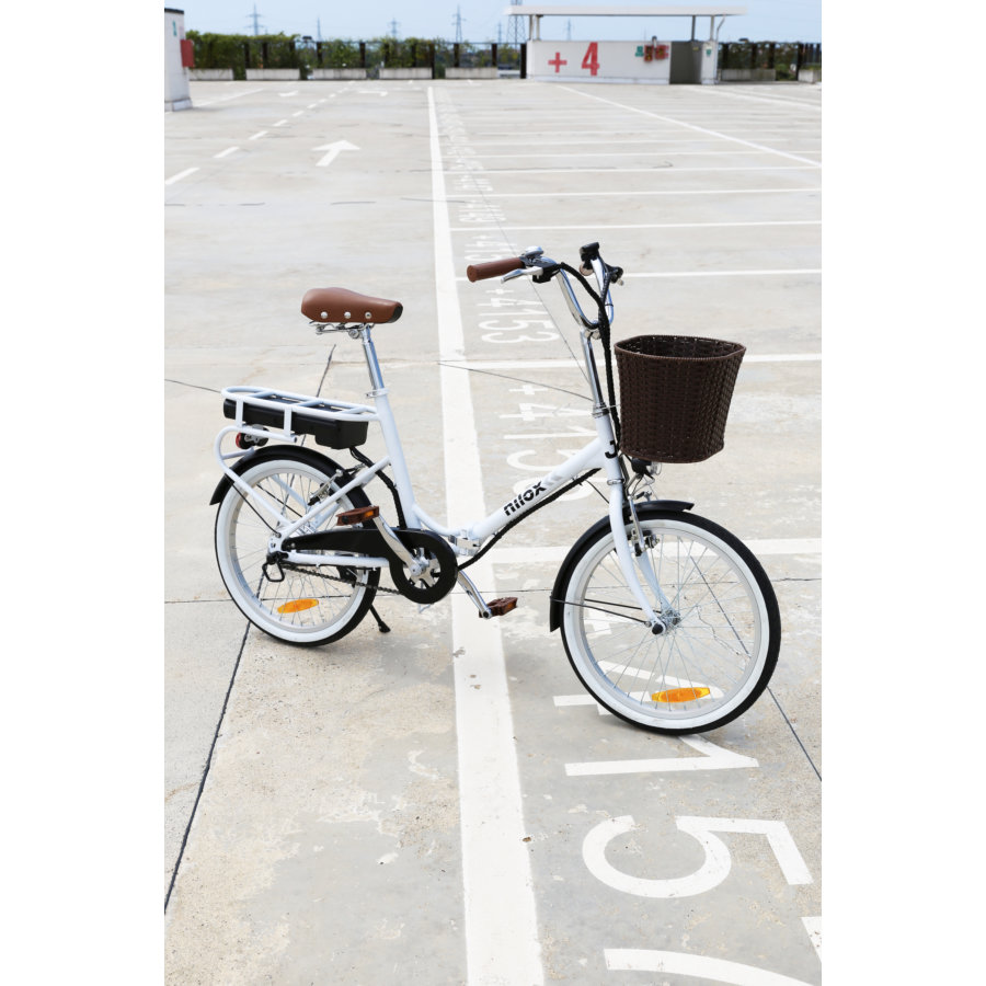 Bicicleta Elétrica NILOX J1 Dobrável 20'' 36 V 6 Ah Branca - Norauto