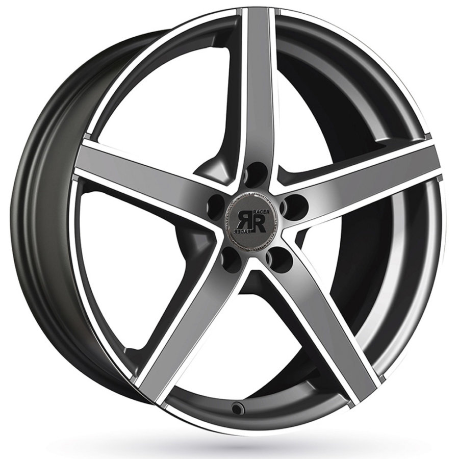 Racer artic evo 7,5x18 5x112 et52 66.5 grey polish - llanta de aluminio