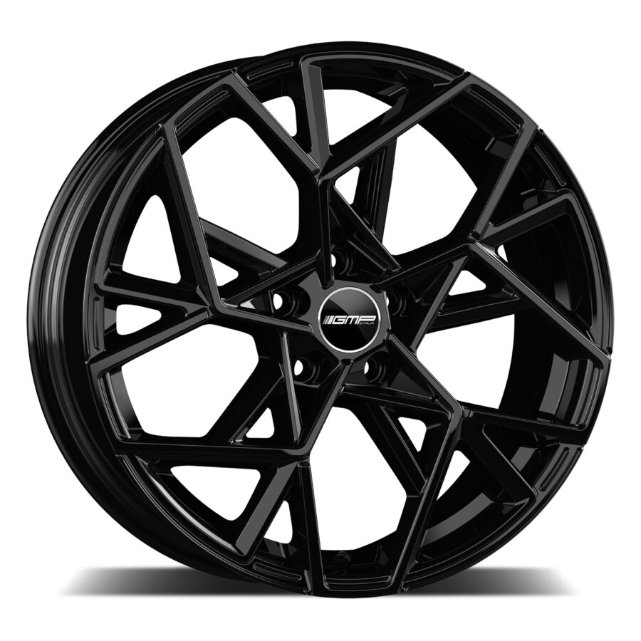 Gmp Preto Jante De Alumínio Cartesio 8X19 5X112 Et35 Brilhante