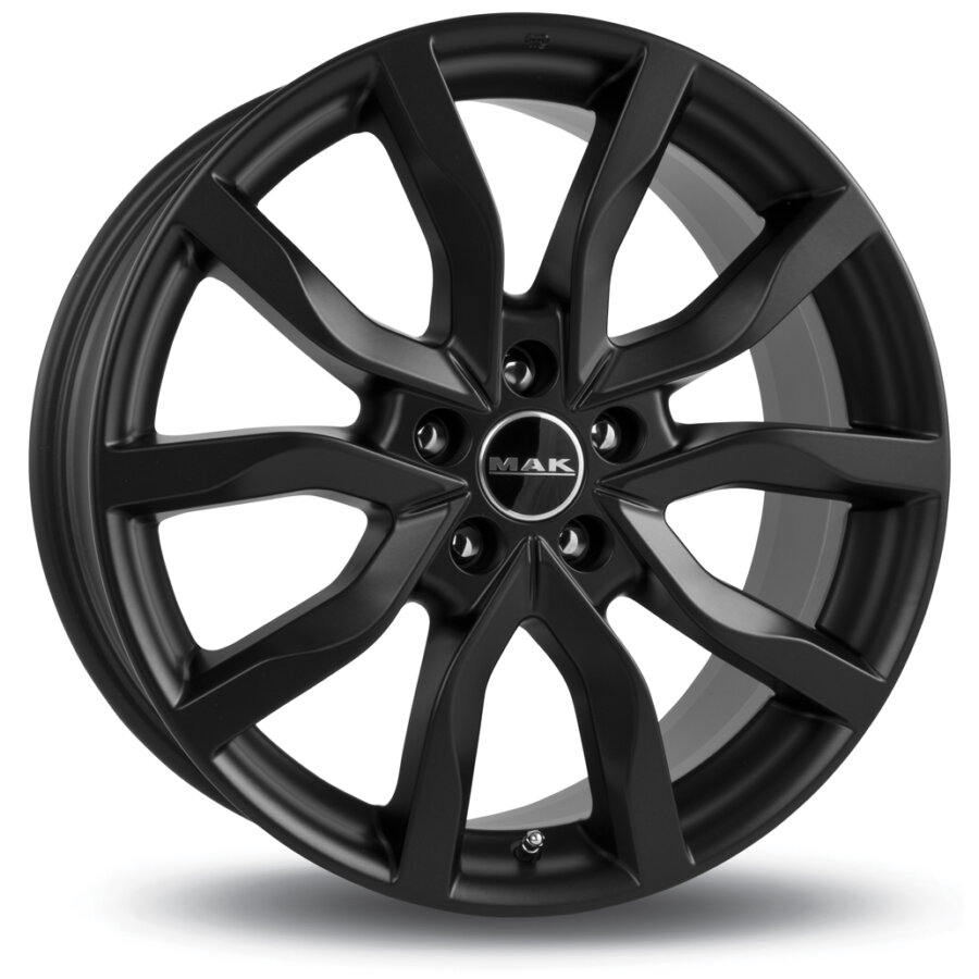 Jante de alumínio mak highlands 8x18 5x108 et45 preto polido
