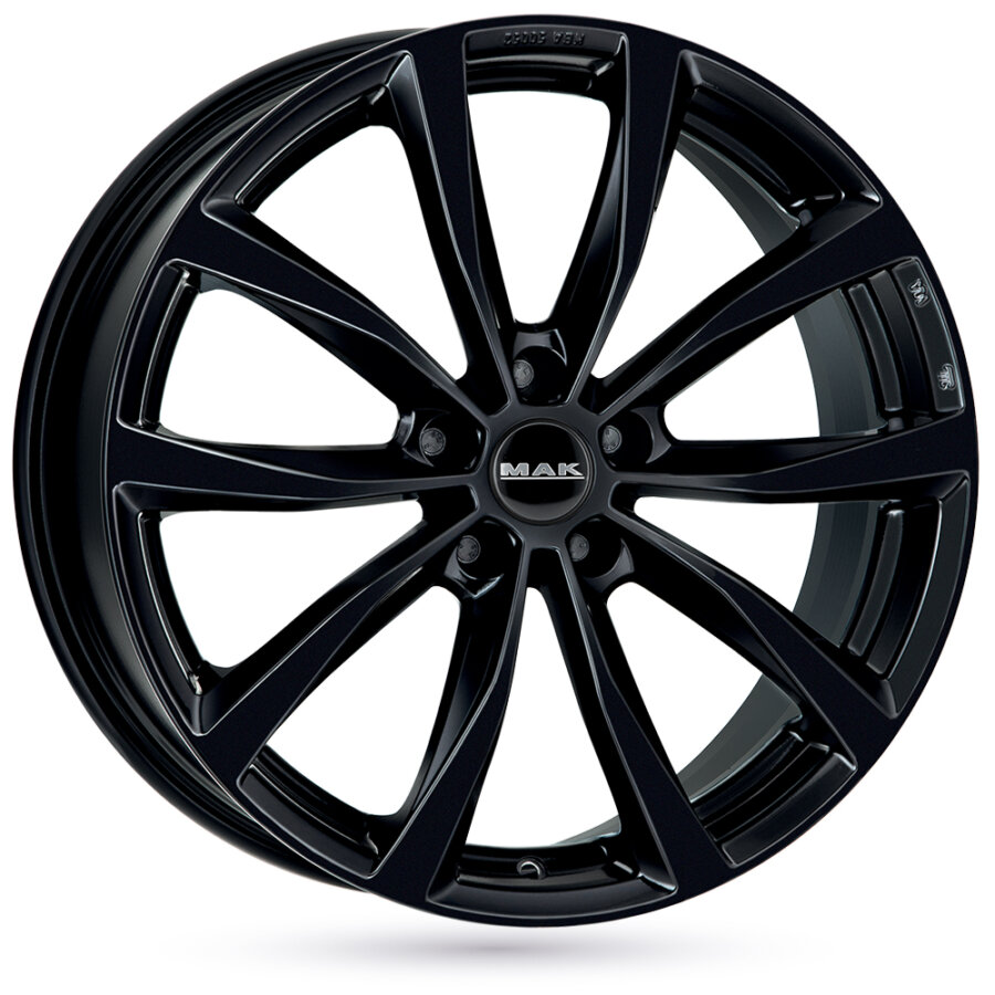 Mak Preto Jante De Alumínio Wolf 6.5X16 5X100 Et35 Brilhante