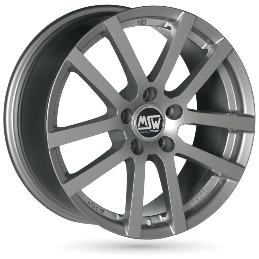Jantes MSW 80-4 - Pour Peugeot 206 - 6x15, 4x108, Déport 22 Mm - Noir Brillant