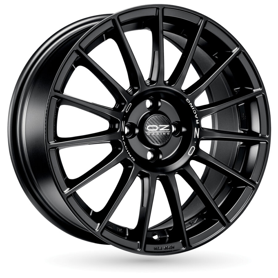 Jante de alumínio OZ SUPERTURISMO LM 7.5x17 4x108 ET40 Letra preta mate prateada