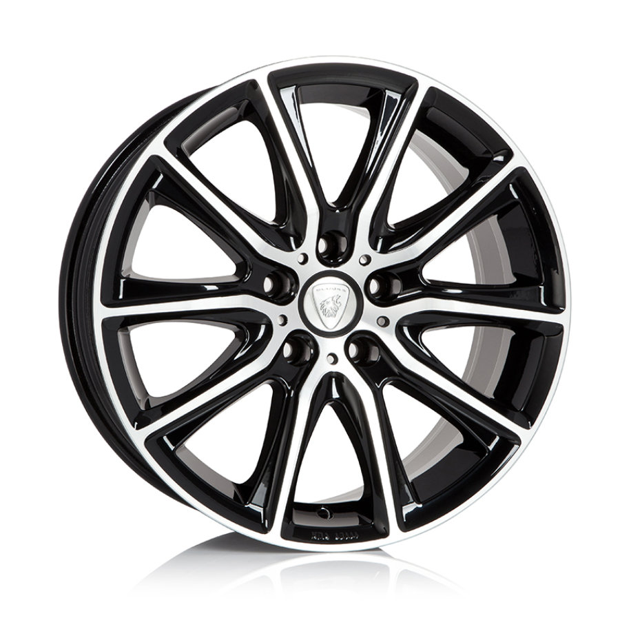 Jante de alumínio aluett aluett 18 8x17 5x120 et45 preto brilhante com face polida