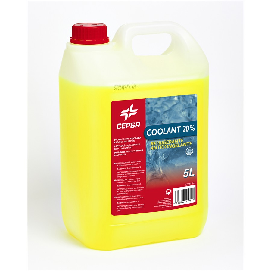 Anticongelante Coolant 20% -9C&deg; CEPSA 5L