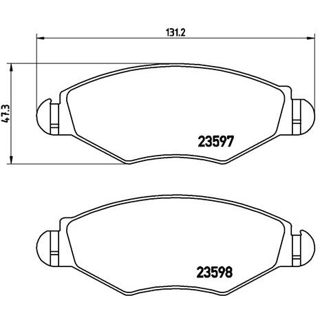 4 pastilhas travão brembo p 61 063